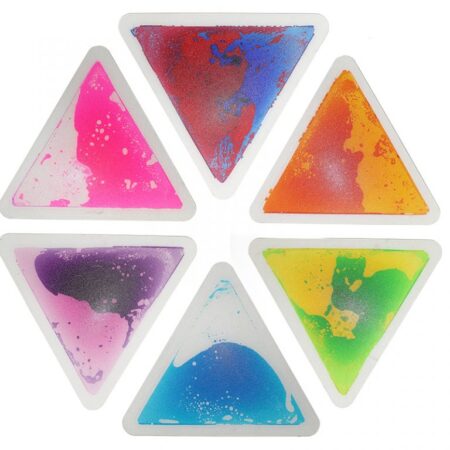 School Stationery Supplies Equilateral Triangle Liquid Tiles (Set of 6) - Image 1