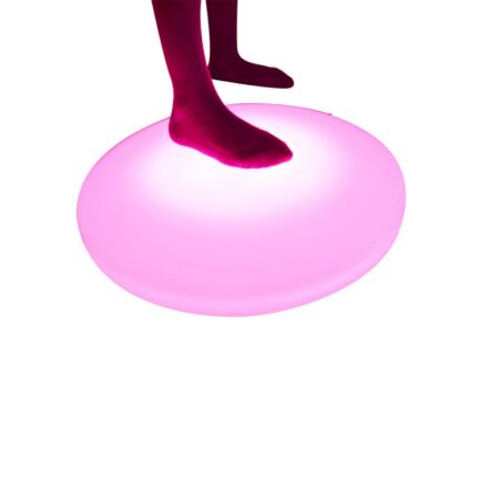 School Stationery Supplies Round Interactive Light Up Floor Tile (Plastic) (EU or UK adapter) - Image 1