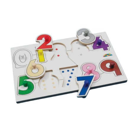 School Stationery Supplies Number Peg Puzzle-EYR - Image 1