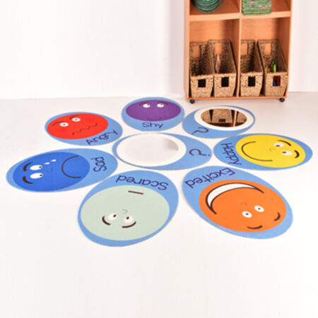 School Stationery Supplies Emotion Sitting Pad Set Of 8 with 2 Mirror Pads-EYR - Image 1