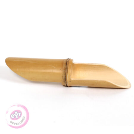 Large Double Sided Bamboo Scoop-EYR - Image 1