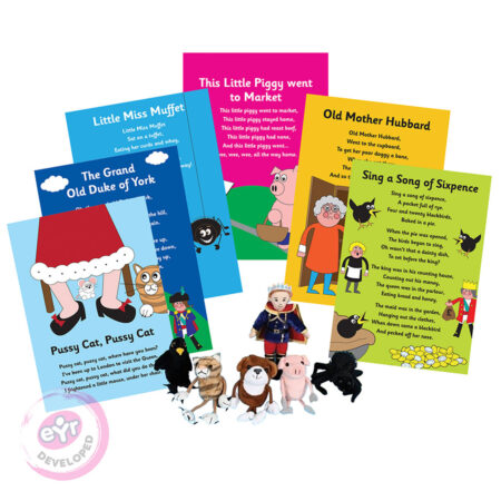 Nursery Rhymes Finger Puppets And Book-EYR - Image 1