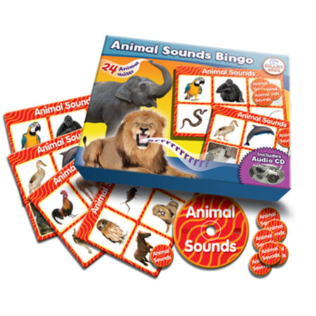 School Stationery Supplies Animal Sounds Bingo-EYR - Image 1