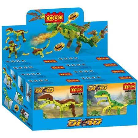 Smart Materials And Fun Science : Educational  Games 8 Asstd Dinosaur Blocks - Image 1