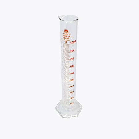 Labware : Measuring Cylinder Hex Base  Class B  1000Ml - Image 1