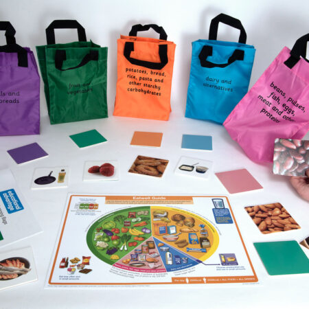 School Stationery Supplies Healthy Eating Shopping Bags Game - Image 1