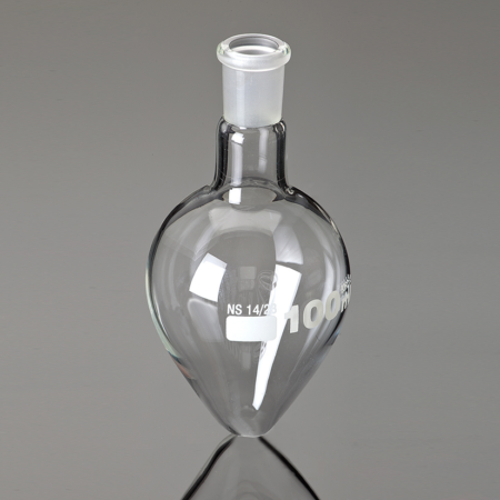 School Stationery Supplies Chemistry : Quickfit Flask Pear Shaped - 100Ml - 14/23 - Image 1