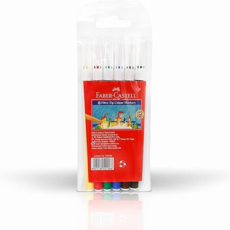 School Stationery Supplies Faber-Castell Felt Pen 6 Color - Image 1