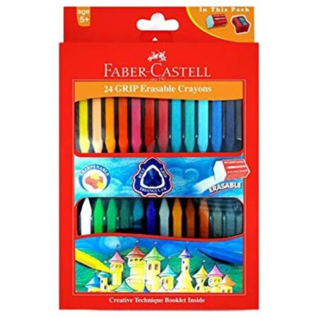 Faber-Castell Grip Plastic Crayons 24 Color 90mm - Image 1
