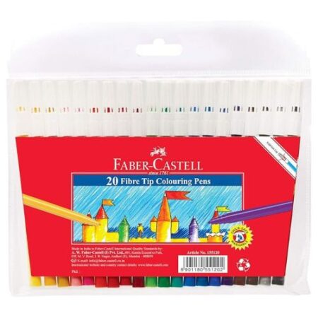 School Stationery Supplies Faber-Castell Color Body Felt Pen 20 Color - Image 1