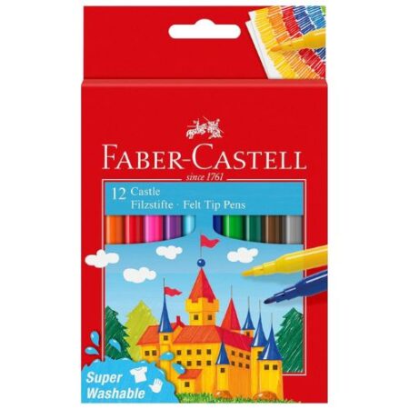 School Stationery Supplies Faber-Castell Felt Pen 12 Color - Image 1