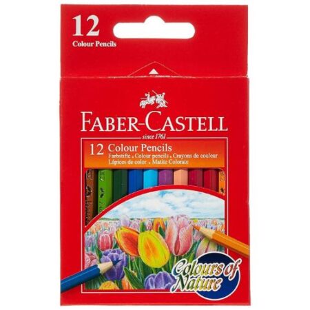 Faber-Castell Con Colour Pencils 12 Colour Halfsize - Image 1