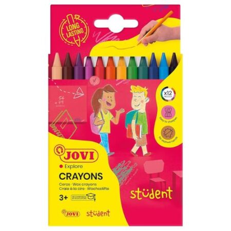 Jovi Plastic Crayons 12 Color 117Mm
