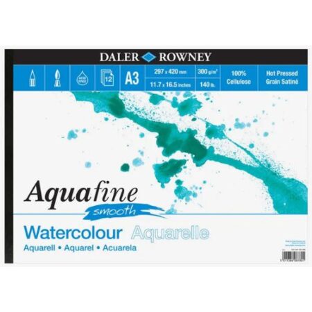 Daler-Rowney Aquafine Water Color Smooth Pad 300G 12 Sheet - Image 1