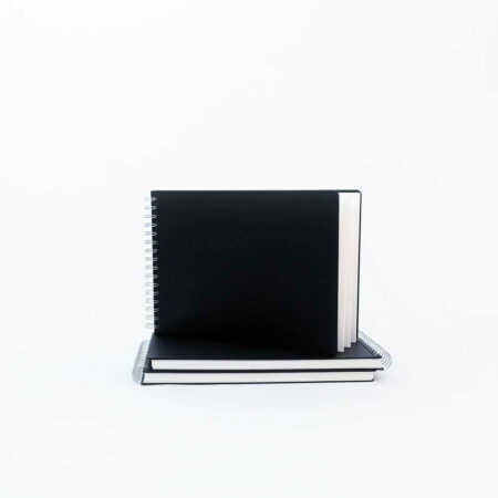 A4 Landscape Euro Sketchbook Black Microline Cover 50 sheets 160gsm