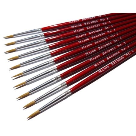 Panit Brush Sable Round Size 1 Pkt/10 - Image 1