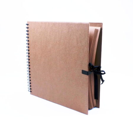 Square (300Mm) Kraft Work / Display Book 40 Sht 175Gsm Kraft Card - Image 1