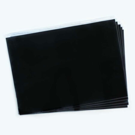 A1 Pvc Clear Portfolio Sleeves (With Black Paper Insert) Box Of 50 - Image 1