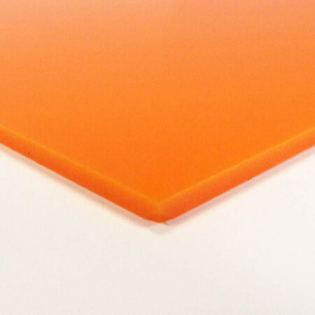 3Mm Acrylic Sheet Opaque Orange 100X50Cm - Image 1