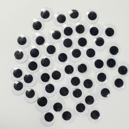 Scola Wiggly Eyes Sheet B&W Pack Of 125 Pcs - Image 1