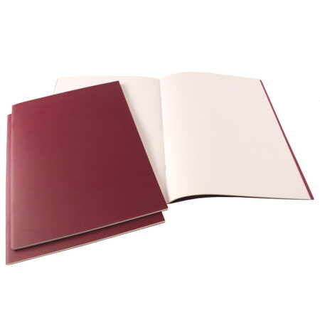 A3 Portrait Starter Sketchbook Matt Laminated Burgundy Cover 40 pages 140gsm