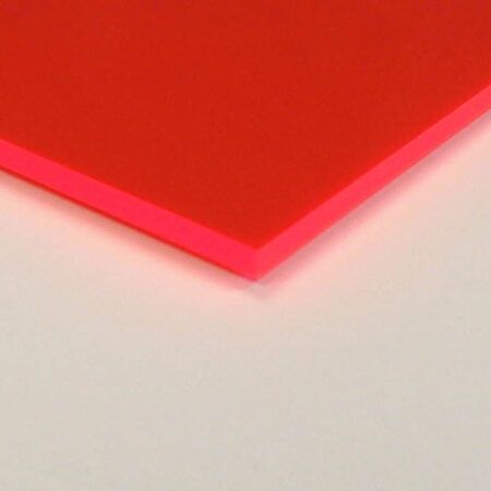 3Mm Fluorescent Acrylic Sheet 1000 X 500Mm Mars Red - Image 1