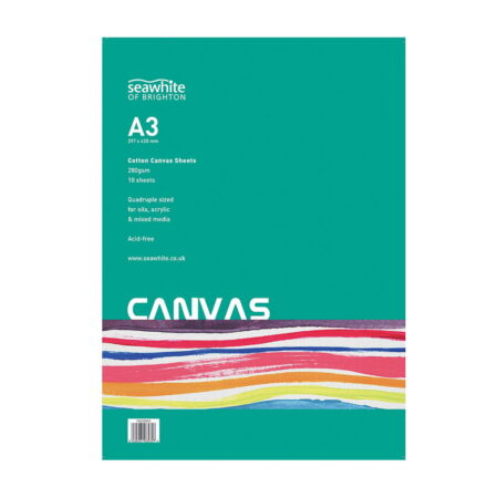 A3 Cotton Canvas Primed Pad 10 sheets Primed 280gsm