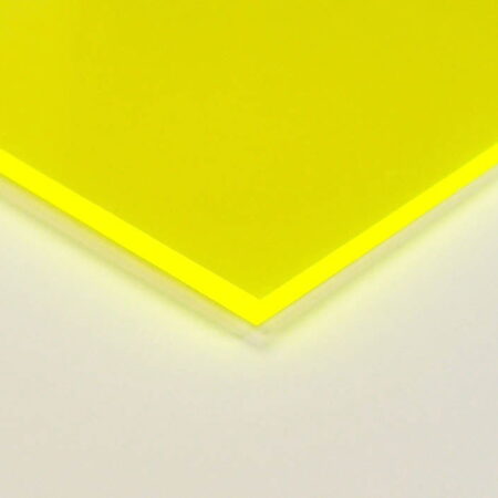 3Mm Fluorescent Acrylic Sheet 1000 X 500Mm Solar Yellow - Image 1