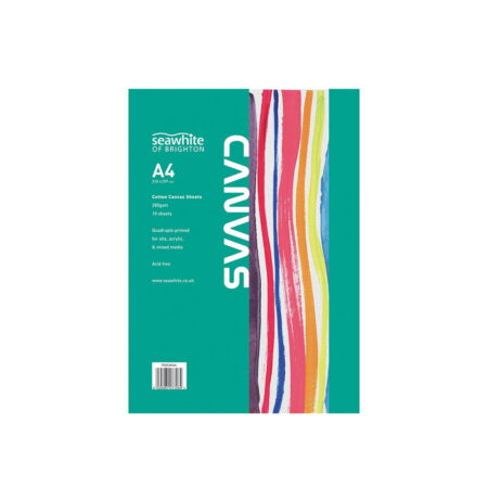 A4 Cotton Canvas Primed Pad 10 sheets Primed 280gsm
