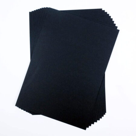 A4 Recycled Black Card 300Gsm 50 Sheet Pack - Image 1
