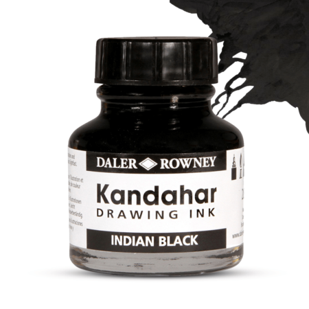 Daler-Rowney Kandahar Ink 28Ml Black - Image 1
