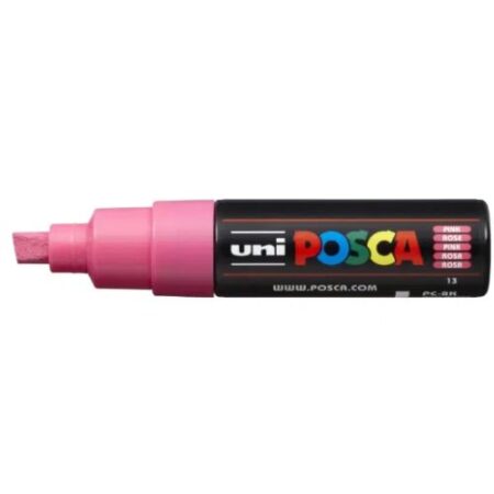 Posca Marker 8K Broad Chisel Tip  Pink - Image 1