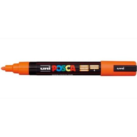 Posca Marker 5M Medium 1.8-2.5Mm Bullet Tip Orange - Image 1