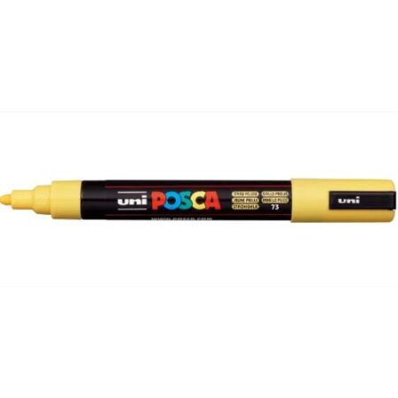 Posca Marker 5M Medium 1.8-2.5Mm Bullet Tip Straw Yellow - Image 1