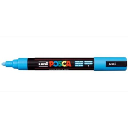 Posca Marker 5M Medium 1.8-2.5Mm Bullet Tip Light Blue - Image 1