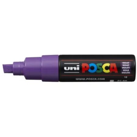 Posca Marker 8K Broad Chisel Tip Violet - Image 1