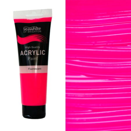 250Ml Flourescent Acrylic Paint Pink - Image 1