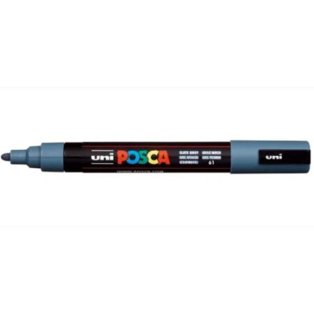 Posca Marker 5M Medium 1.8-2.5Mm Bullet Tip Slate Grey - Image 1