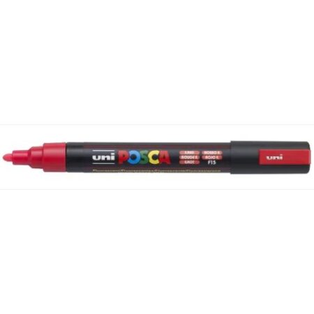 Posca Marker 5M Medium 1.8-2.5Mm Bullet Tip Red - Image 1