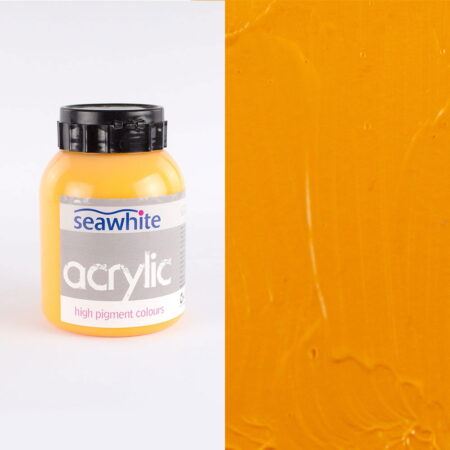 1000Ml Acrylic Paint Bottle Cadmium Yellow Medium - Image 1