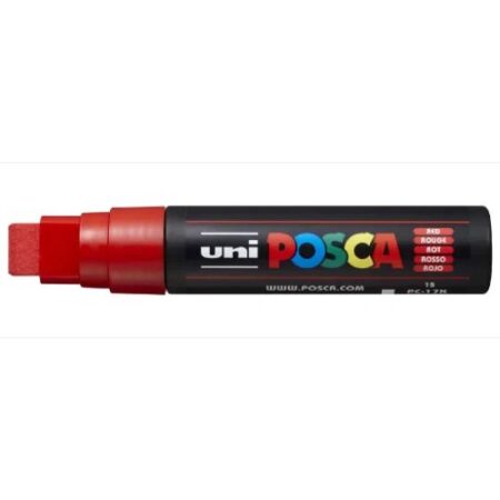 Posca Marker 17K Chisel 15Mm Red - Image 1