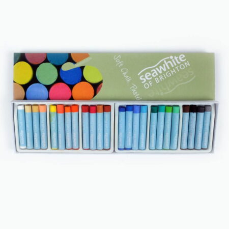 School Stationery Supplies Sw Soft Chalks - Pack Of 24 Mixed Colours - Image 1