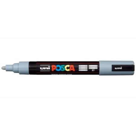 Posca Marker 5M Medium 1.8-2.5Mm Bullet Tip Grey - Image 1