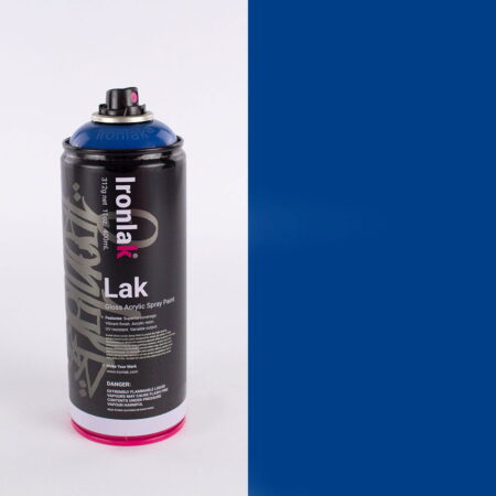 Ironlak Acrylic Spray Paint 400Ml Can - Phat True Royal (Aka Storm St) - Image 1