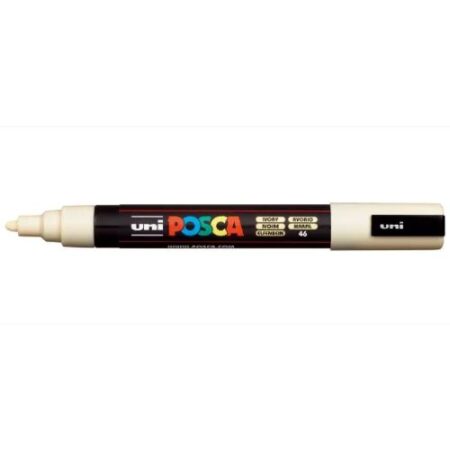 Posca Marker 5M Medium 1.8-2.5Mm Bullet Tip Ivory - Image 1