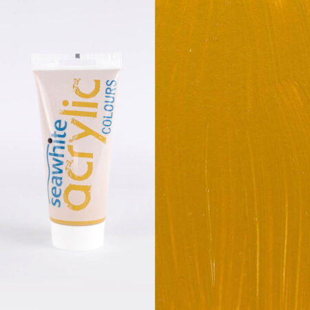School Stationery Supplies 200Ml Acrylic Paint Tube Yellow Ochre - Image 1