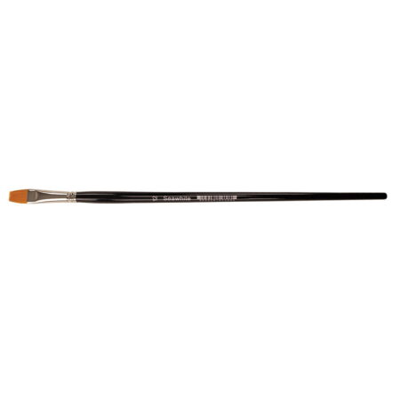 Golden Synthetic Brush - Flat Size 12 - Image 1