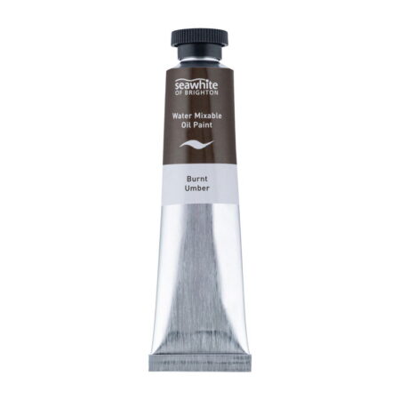 School Stationery Supplies Water Mixable Oil 45ml tube Burnt Umber - Image 1