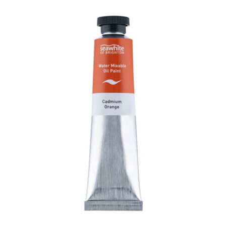 School Stationery Supplies Water Mixable Oil 45Ml Tube Cadmium Orange - Image 1