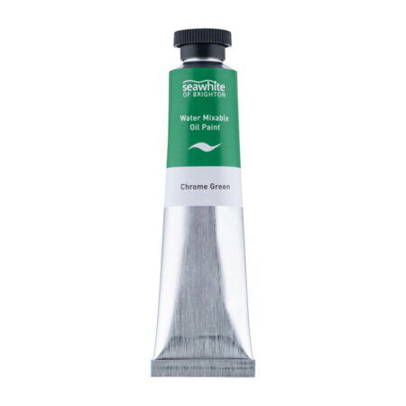 School Stationery Supplies Water Mixable Oil 45Ml Tube Chrome Green - Image 1